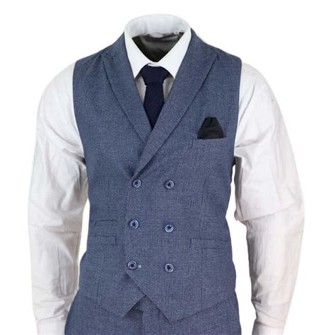 men's blue waistcoats uk.